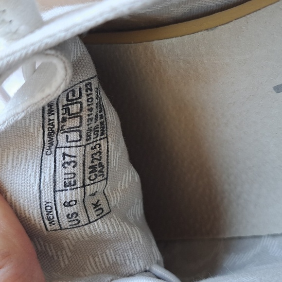 Hey Dude Chambray White Wendy Comfort Lightweight Causal Canvas Slip On - Picture 8 of 10